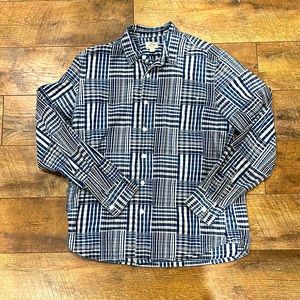 Heavyweight Patchwork J.Crew Shirt Jacket w/ pockets.